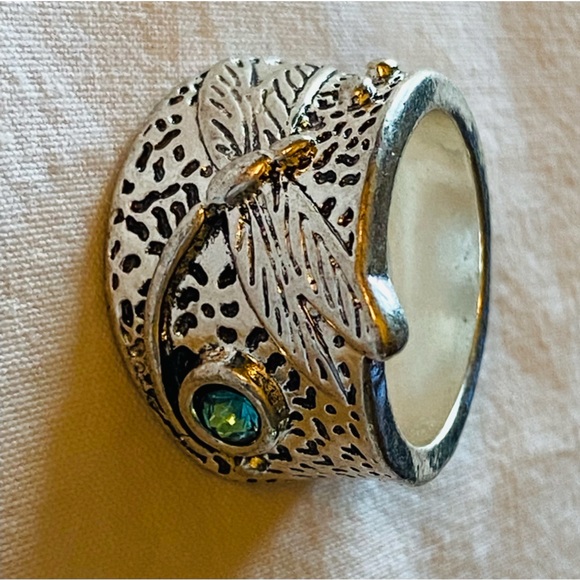 New Rings- Wide Dragonfly Silver/Tungsten, 3 Available Sz’s- 5, 6, 7 💎 Gemstone - Picture 9 of 16